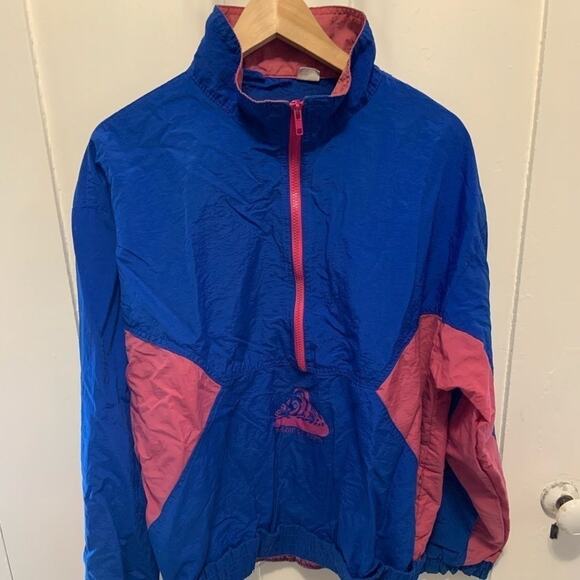 Vintage 80s 90s whitecaps neon windbreaker! - Picture 2 of 7